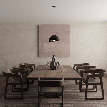 Brilagi - Piekaramā lampa uz troses WABI SABI 1xE27/40W/230V Ø 33 cm melna