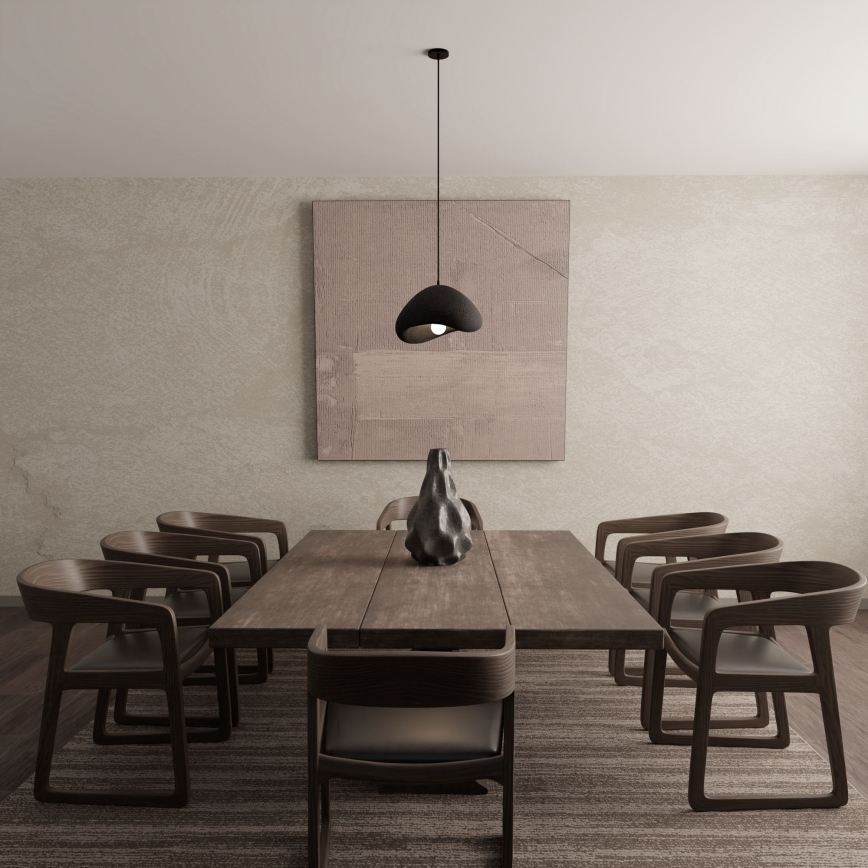 Brilagi - Piekaramā lampa uz troses WABI SABI 1xE27/40W/230V Ø 33 cm melna