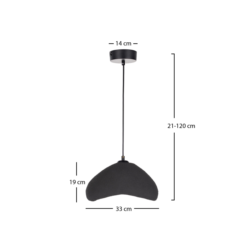Brilagi - Piekaramā lampa uz troses WABI SABI 1xE27/40W/230V Ø 33 cm melna