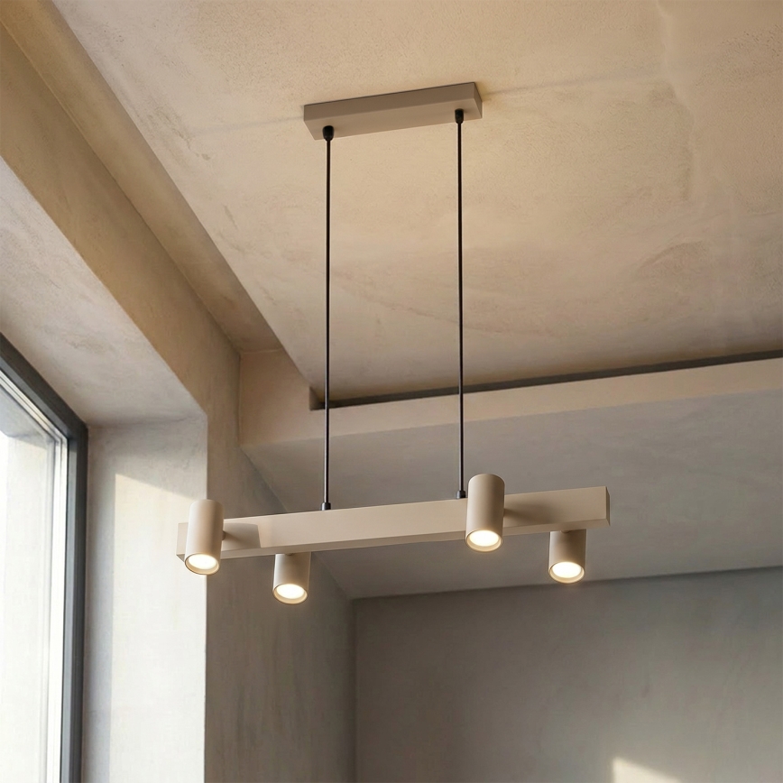 BRILAGI - Piekaramā lampa uz vada SELE 4xGU10/30W/230V bēša
