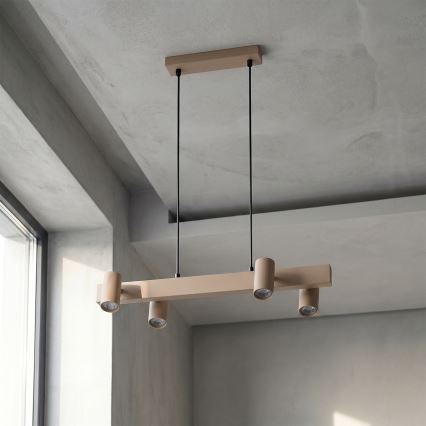 BRILAGI - Piekaramā lampa uz vada SELE 4xGU10/30W/230V bēša
