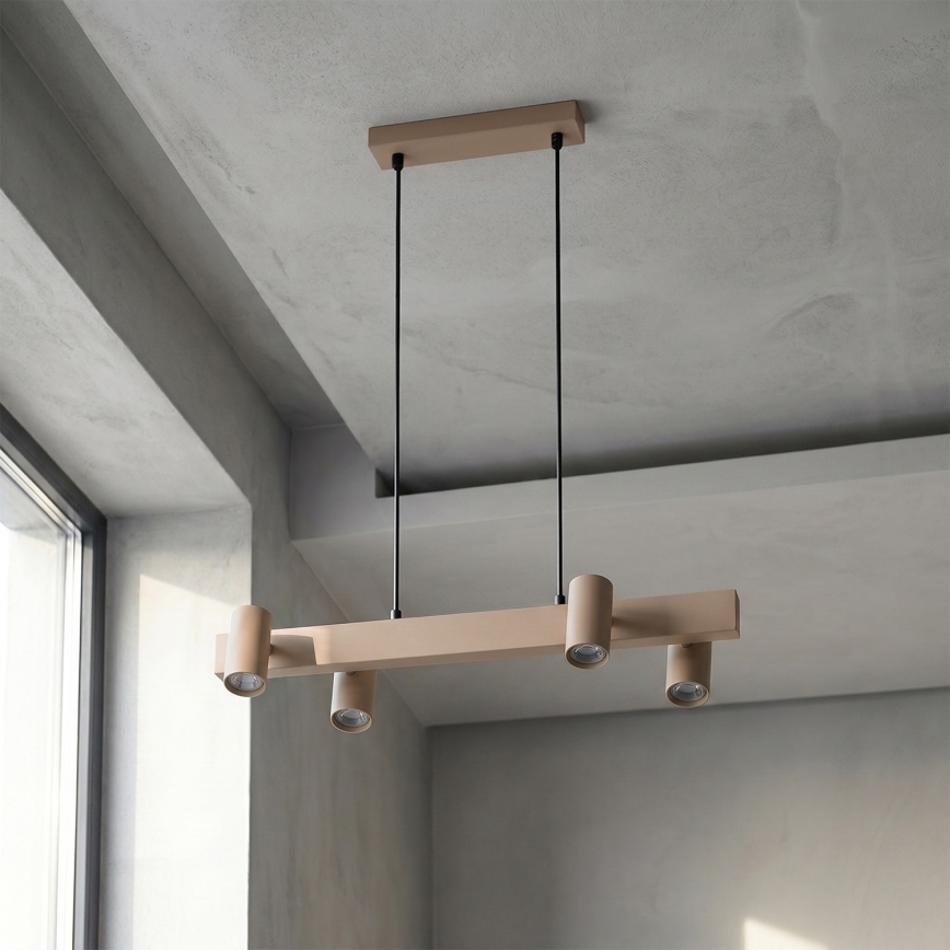 BRILAGI - Piekaramā lampa uz vada SELE 4xGU10/30W/230V bēša