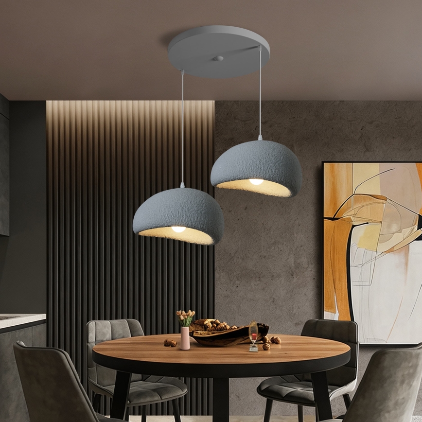 BRILAGI - Piekaramā lampa uz vada WABI SABI 2xE27/60W/230V pelēka