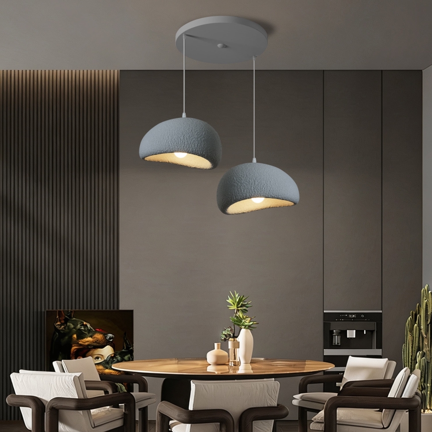 BRILAGI - Piekaramā lampa uz vada WABI SABI 2xE27/60W/230V pelēka