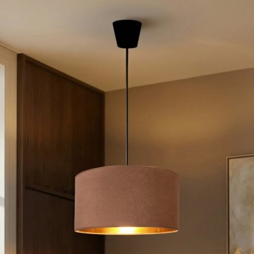 Brilagi - Piekaramā lampa VELVET uz vada 1xE27/60W/230V Ø 40 cm bēša/zelta