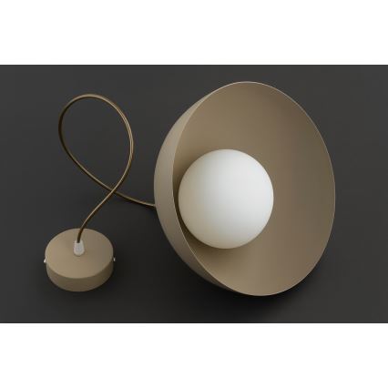 Brilagi - Piekaramā lustra ar kabeli 1xE27/60W/230V Ø 30 cm bēša/zeltaina