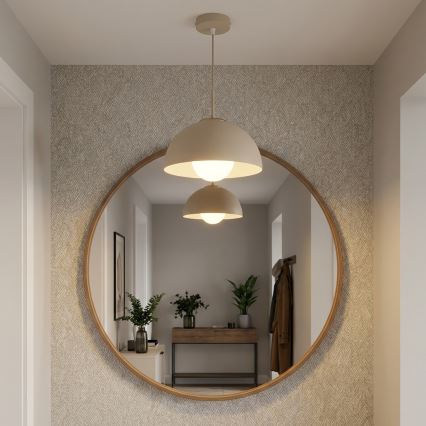 Brilagi - Piekaramā lustra ar kabeli COSMO 1xE27/60W/230V Ø 30 cm bēša/zeltaina