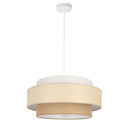 Brilagi - piekaramā lustra ar vadu RESNA 1xE27/60W/230V Ø 40 cm krēmkrāsa/bēša