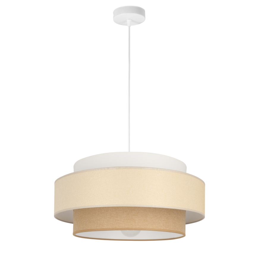 Brilagi - piekaramā lustra ar vadu RESNA 1xE27/60W/230V Ø 40 cm krēmkrāsa/bēša