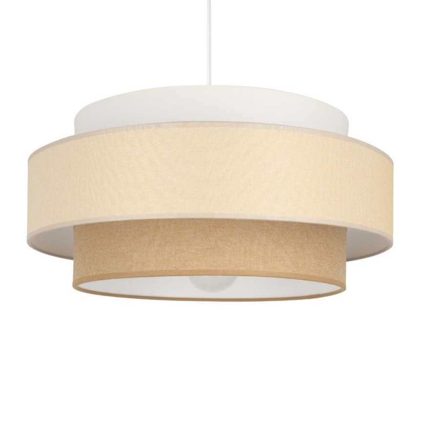Brilagi - piekaramā lustra ar vadu RESNA 1xE27/60W/230V Ø 40 cm krēmkrāsa/bēša