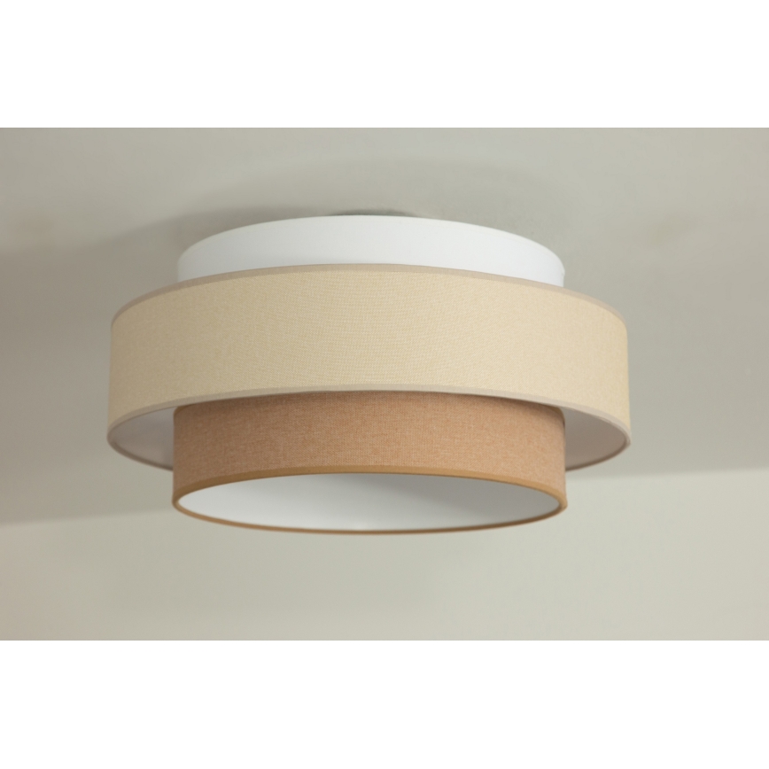 Brilagi - piekaramā lustra ar vadu RESNA 1xE27/60W/230V Ø 40 cm krēmkrāsa/bēša