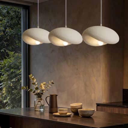 BRILAGI - Piekaramā lustra ar vadu WABI SABI 3xE27/60W/230V balta