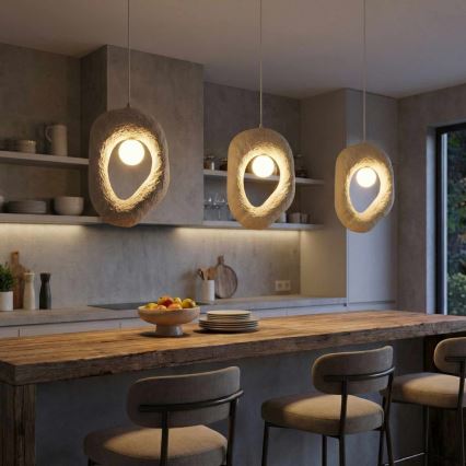 Brilagi - Piekaramā lustra uz vada WABI SABI 1xE27/40W/230V krēmkrāsa