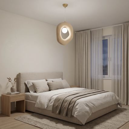 Brilagi - Piekaramā lustra uz vada WABI SABI 1xE27/40W/230V krēmkrāsa