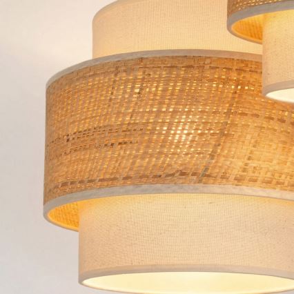 Brilagi - Piekaramais gaismeklis ar vadu SPACE 3xE27/60W/230V Ø 40 cm bēšs/krēmkrāsains