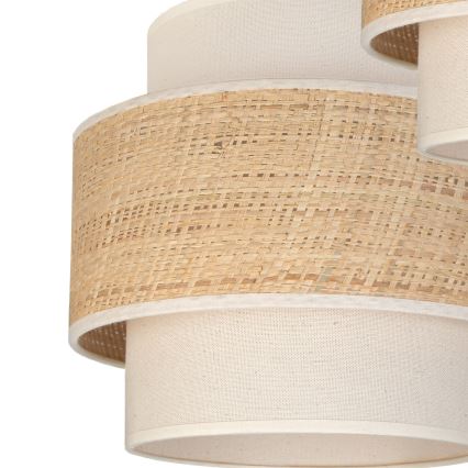 Brilagi - Piekaramais gaismeklis ar vadu SPACE 3xE27/60W/230V Ø 40 cm bēšs/krēmkrāsains