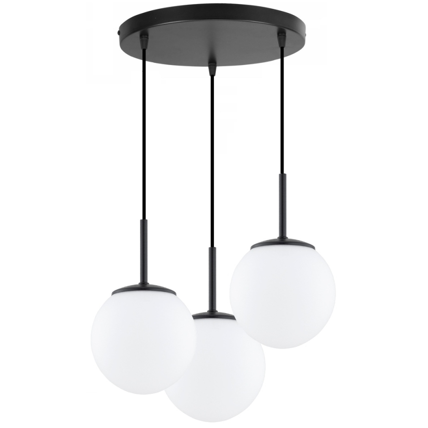 BRILAGI - Piekarināmā lampa ar vadu MILO 3xE27/60W/230V, melna