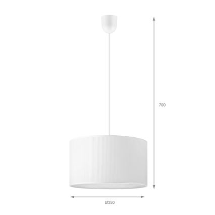 BRILAGI - piekarināma lustra uz vada SIRIJA MODERN 1xE27/60W/230V Ø 35 cm balta