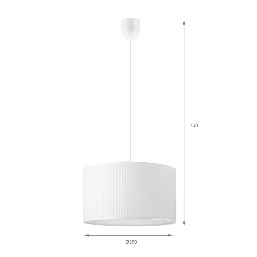 BRILAGI - piekarināma lustra uz vada SIRIJA MODERN 1xE27/60W/230V Ø 35 cm balta