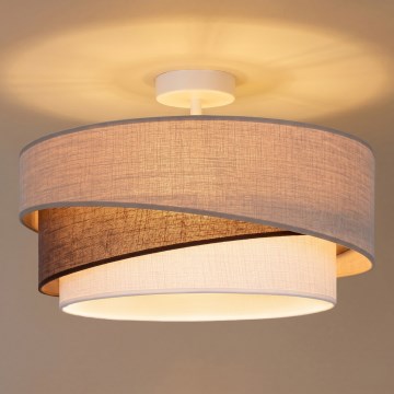 Brilagi - Piestiprināma griestu lampa ARROW 1xE27/60W/230V Ø 45 cm bēša/brūna/balta