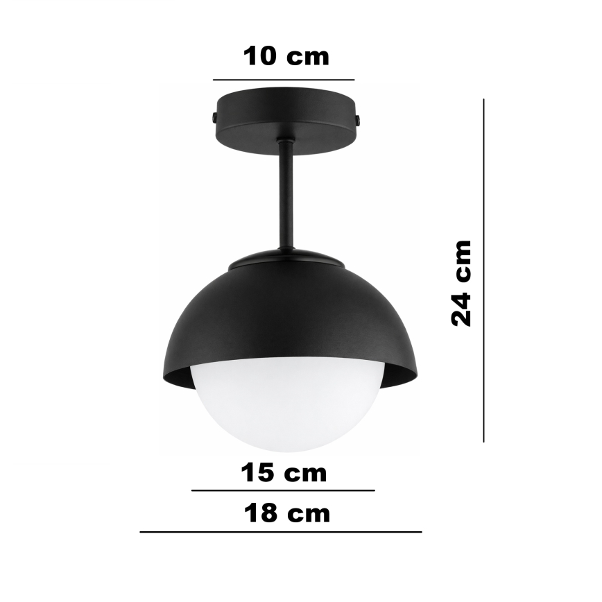 BRILAGI - Piestiprināma griestu lampa COSMO 1xE27/60W/230V melna