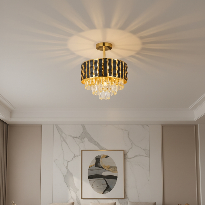 Brilagi - Piestiprināma griestu lampa CRISTAL 5xE14/40W/230V Ø 38 cm