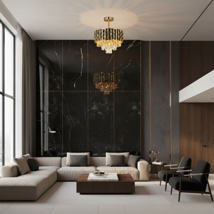 Brilagi - Piestiprināma griestu lampa CRISTAL 5xE14/40W/230V Ø 38 cm