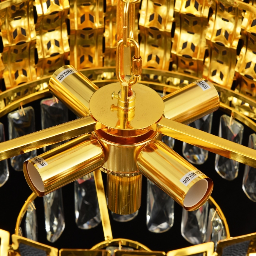 Brilagi - Piestiprināma griestu lampa CRISTAL 5xE14/40W/230V Ø 38 cm