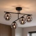 BRILAGI - Piestiprināma griestu lampa DIOR 4xE27/60W/230V melna/dūmakaini pelēka