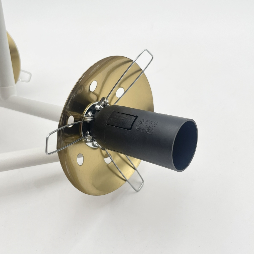 Brilagi - Piestiprināmā griestu lampa MALIVA 3xE14/15W/230V zelta/balta