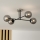 Brilagi - Piestiprināma griestu lampa MALIVA 4xE14/15W/230V matēts hroms/dūmaina
