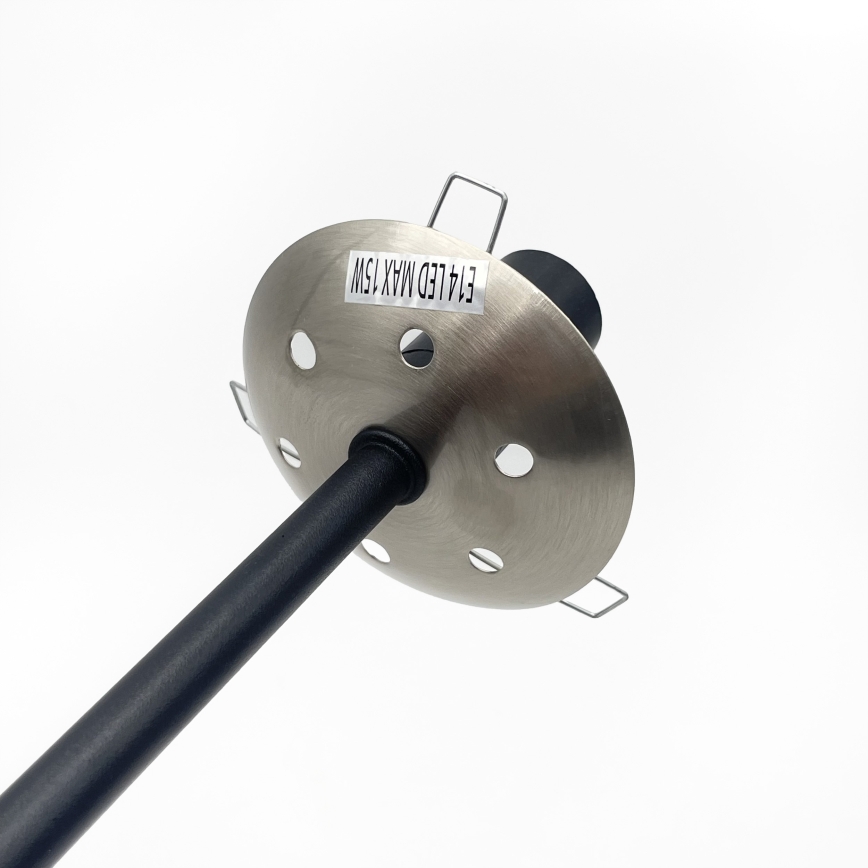 Brilagi - Piestiprināma griestu lampa MALIVA 4xE14/15W/230V matēts hroms/dūmaina