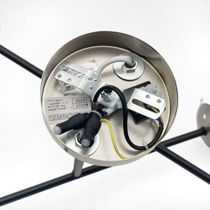 Brilagi - Piestiprināma griestu lampa MALIVA 4xE14/15W/230V matēts hroms/dūmaina