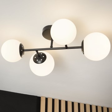 Brilagi - Piestiprināma griestu lampa MALONY, 4xE14/20W/230V, melna