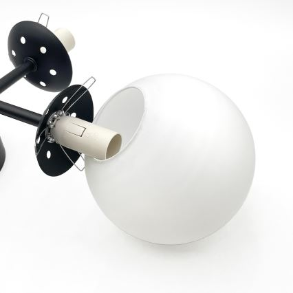 Brilagi - Piestiprināma griestu lampa MALONY, 4xE14/20W/230V, melna