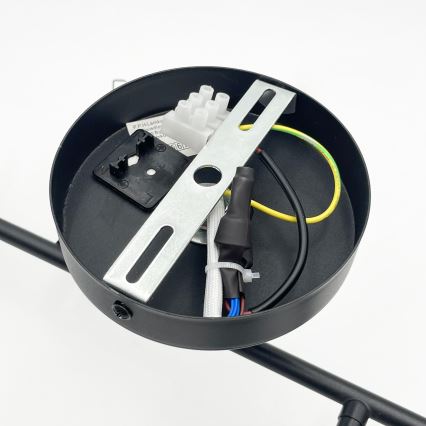 Brilagi - Piestiprināma griestu lampa MALONY, 4xE14/20W/230V, melna