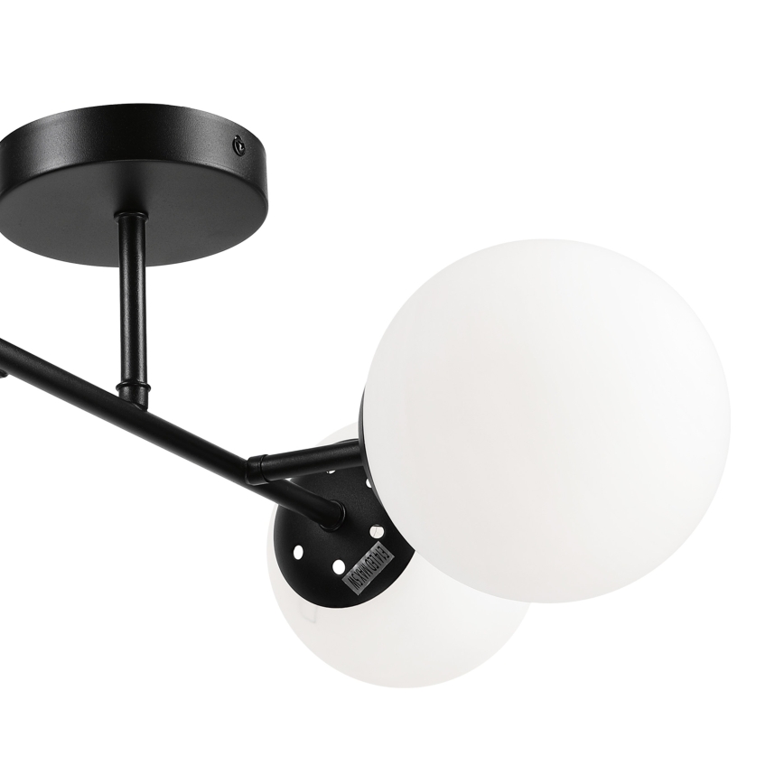 Brilagi - Piestiprināma griestu lampa MALONY, 4xE14/20W/230V, melna