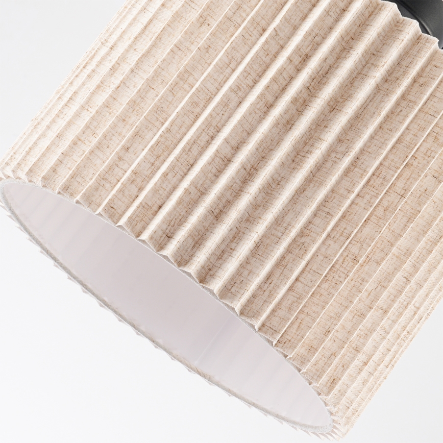 Brilagi - Piestiprināma griestu lampa NORDIC WAVE 1xE27/15W/230V Ø 32 cm lina/melna