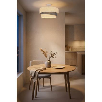 Brilagi - Piestiprināma griestu lampa TRIO 1xE27/60W/230V Ø 40 cm krēmkrāsaina/pelēka