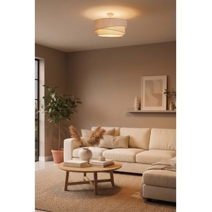 Brilagi - Piestiprināma griestu lustra ARROW 1xE27/60W/230V, Ø 45 cm, bēša