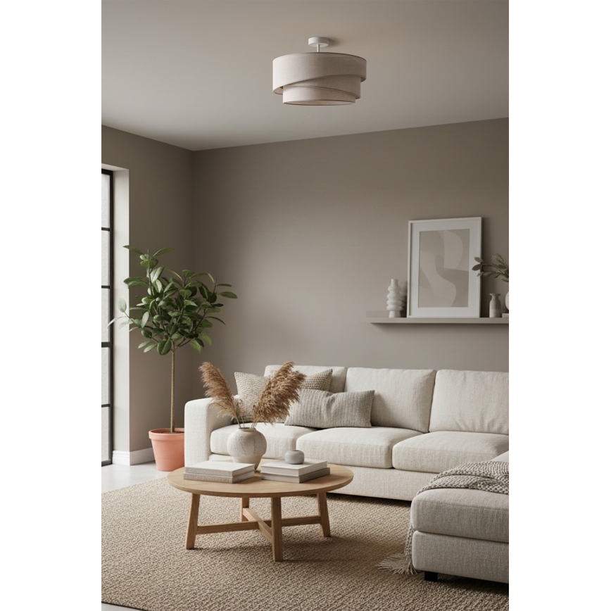 Brilagi - Piestiprināma griestu lustra ARROW 1xE27/60W/230V, Ø 45 cm, bēša