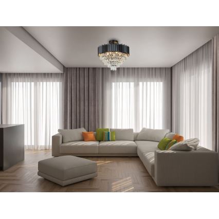 Brilagi - Piestiprināma griestu lustra CARLOS 9xE14/40W/230V Ø 60 cm