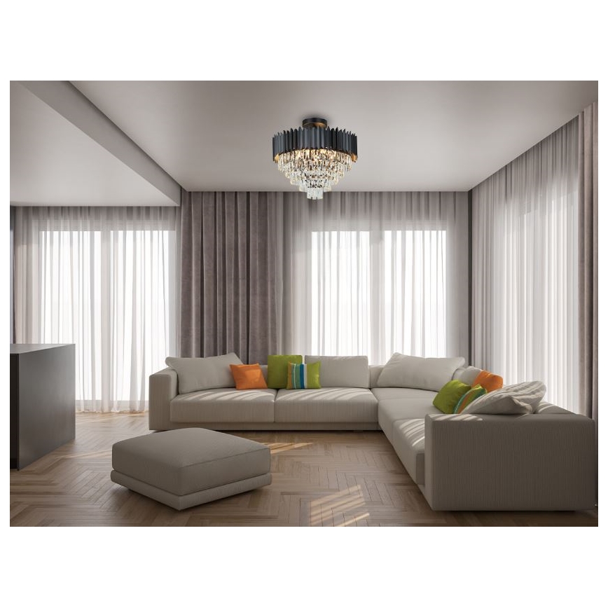 Brilagi - Piestiprināma griestu lustra CARLOS 9xE14/40W/230V Ø 60 cm