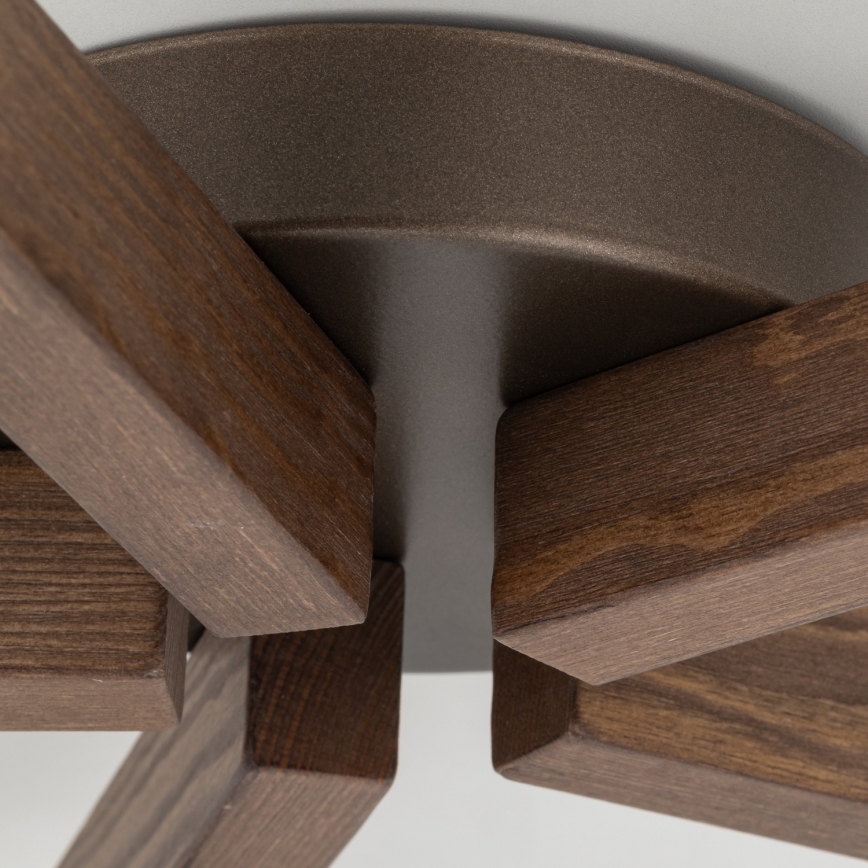 Brilagi - Piestiprināma griestu lustra LATTE 5xE27/60W/230V priežu/mix