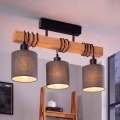 BRILAGI - Piestiprināma griestu lustra NUBILA 3xE27/60W/230V priede/antracīts