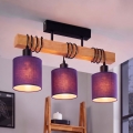 BRILAGI - Piestiprināma griestu lustra NUBILA 3xE27/60W/230V priede/violeta