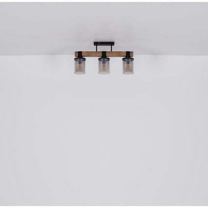 Brilagi - Piestiprināma griestu lustra VISTA 3xE27/60W/230V ozols