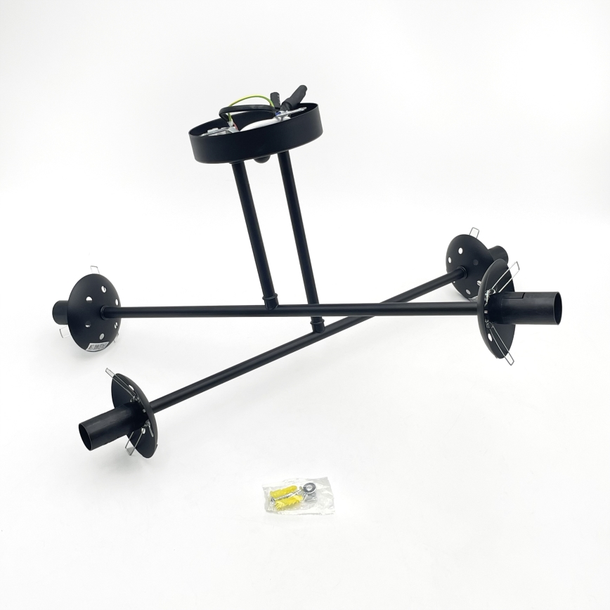 Brilagi - Piestiprināma lustra MALIVA 4xE14/15W/230V melna/dūmakaina