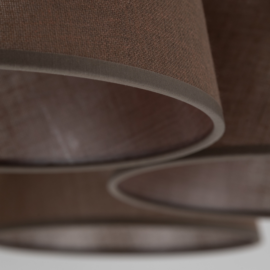 Brilagi - Piestiprināms griestu gaismeklis LATTE 5xE27/15W/230V priede/brūna