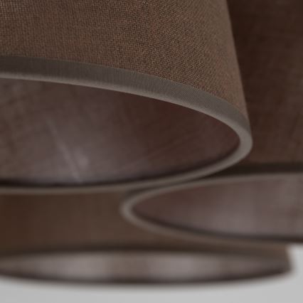 Brilagi - Piestiprināms griestu gaismeklis LATTE 5xE27/60W/230V priede/brūna